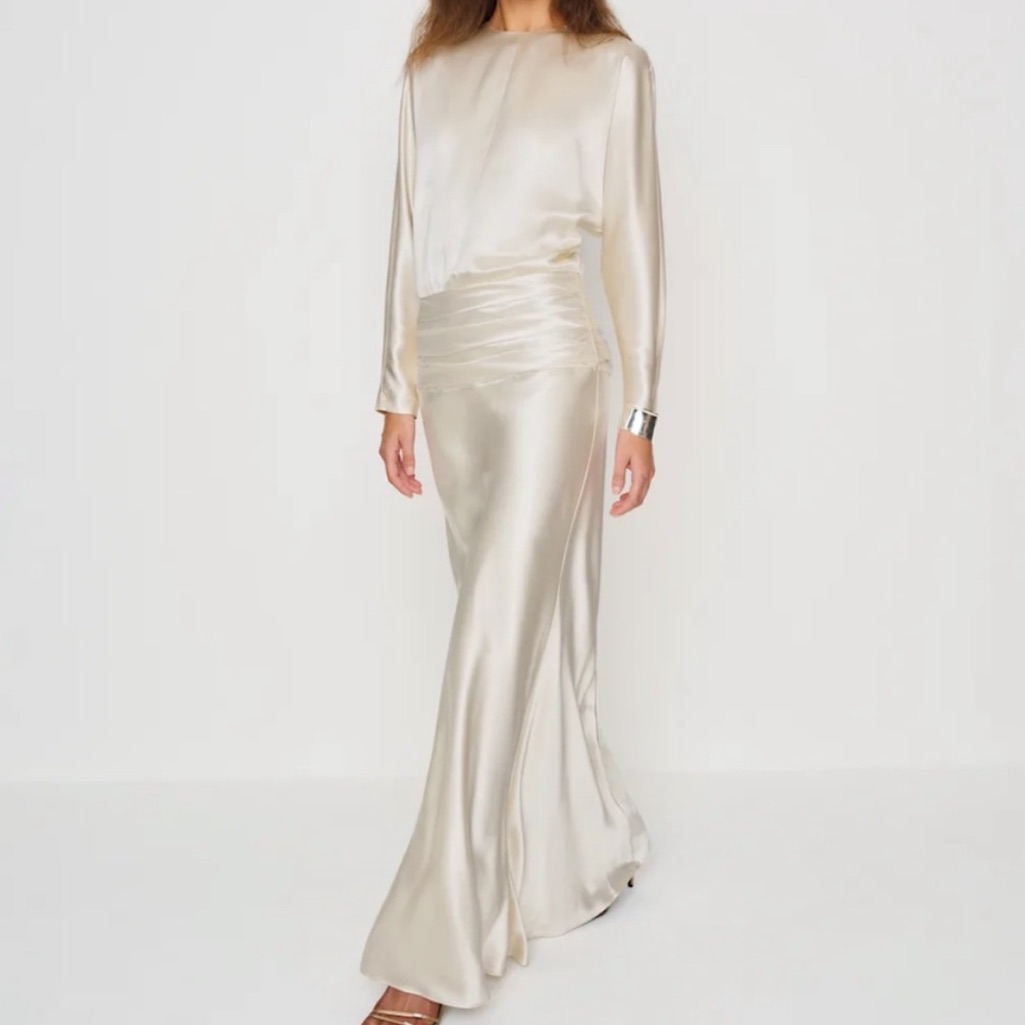 New Nwt Reformation Esmee Silk Dress